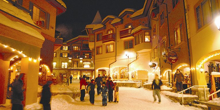 Village showing why people choose to Invest in Sun Peaks